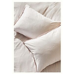 Anthropologie Textured Alma Standard Size Shams Set of 2